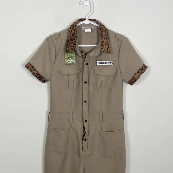 Zoo Keeper Tan Jumpsuit - Picture 2 of 6